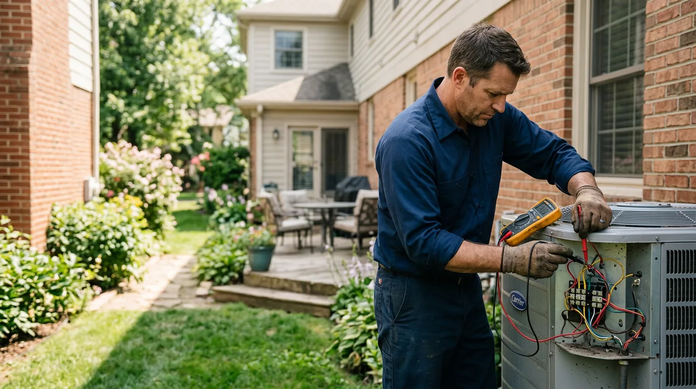 HVAC technician working near Curtis, MI
